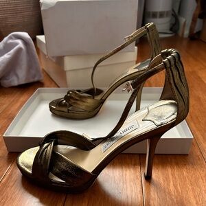 Glamorous Y2K Jimmy Choo Gold Sandals